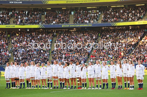 England line up v New Zealand 2021 Rugby World Cup Final Auckland  
