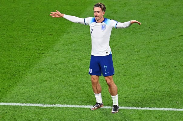 Jack Grealish England celebrates goal v Iran Group B World Cup 2022