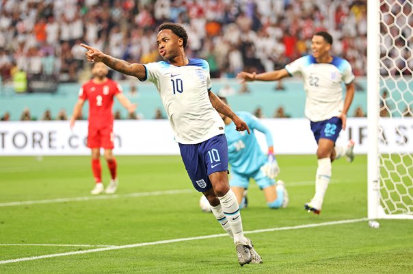 Raheem Sterling England scores v Iran Group B World Cup Qatar 2022