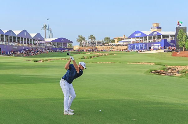 Tyrrell Hatton England DP World Tour Championship 18th Hole Earth Course Dubai 2022