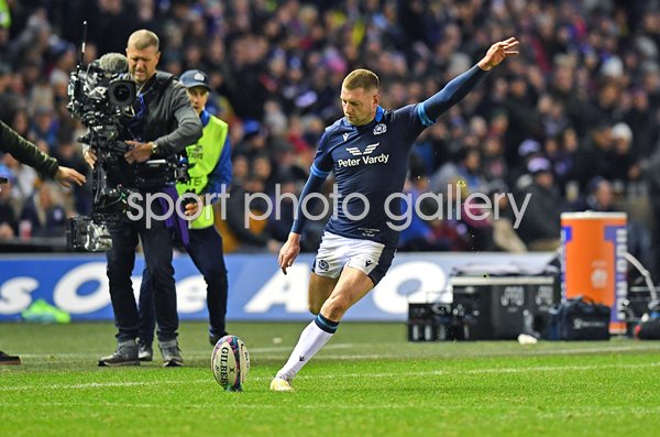 Finn Russell  Scotland kicks v Argentina Autumn International Murrayfield 2022