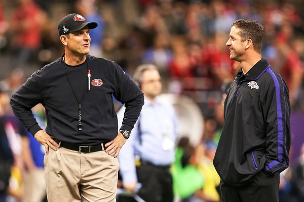 Jim and John Harbaugh Super Bowl Head Coaches 2013
