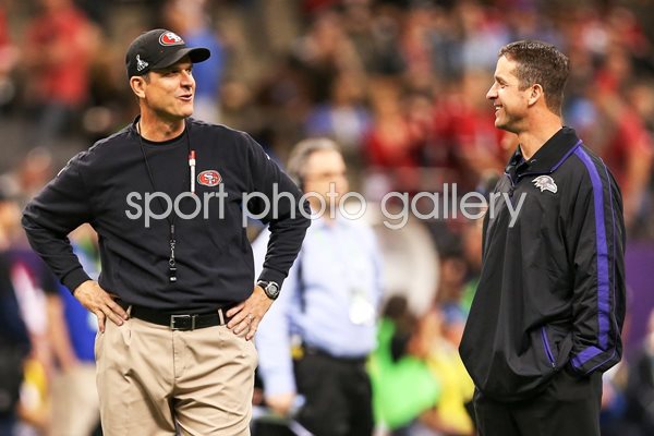 Jim and John Harbaugh Super Bowl Head Coaches 2013