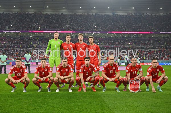 Wales team v USA Group B World Cup Qatar 2022