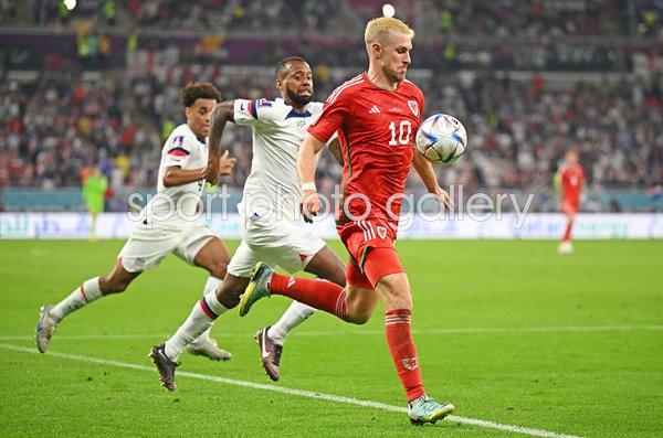 Aaron Ramsey Wales v USA Group B World Cup Qatar 2022