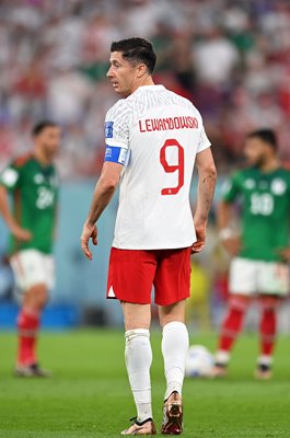Robert Lewandowski Poland v Mexico Group C World Cup Qatar 2022