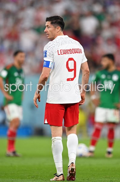 Robert Lewandowski Poland v Mexico Group C World Cup Qatar 2022
