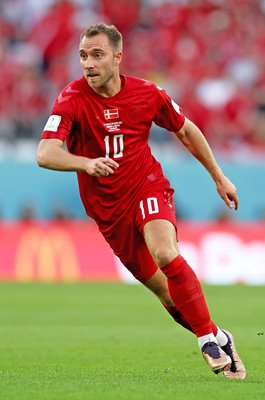 Christian Eriksen Denmark v Tunisia Group D World Cup Qatar 2022