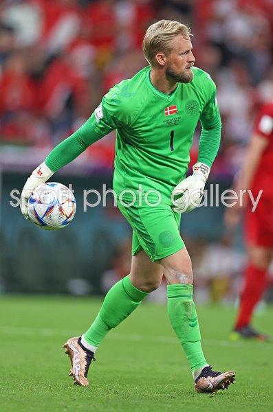 Kasper Schmeichel Denmark v Tunisia Group D World Cup Qatar 2022