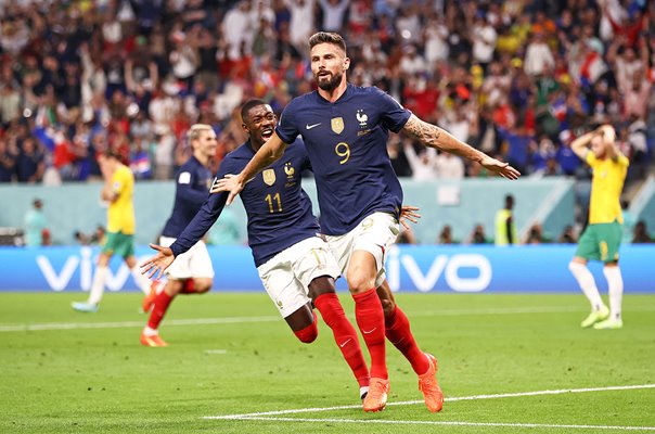 Olivier Giroud France goal v Australia Group D World Cup Qatar 2022