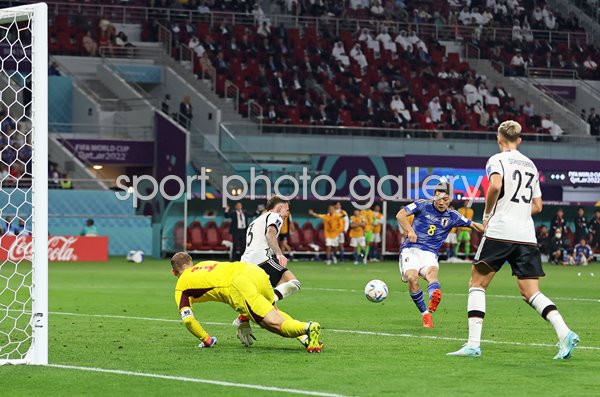 Ritsu Doan Japan scores v Germany Group E World Cup 2022