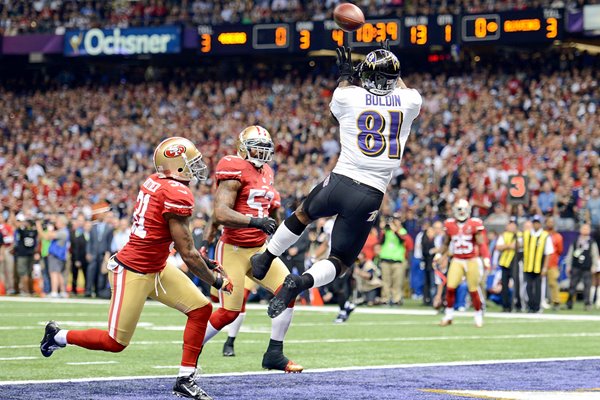 Anquan Boldin Baltimore Ravens Super Bowl Touchdown 2013