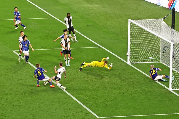 Ritsu Doan Japan scores v Germany Group E World Cup Qatar 2022