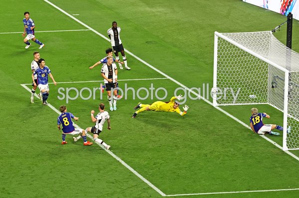 Ritsu Doan Japan scores v Germany Group E World Cup Qatar 2022