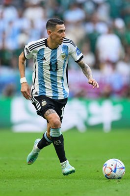 Angel Di Maria Argentina v Saudi Arabia World Cup Qatar 2022