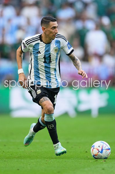 Angel Di Maria Argentina v Saudi Arabia World Cup Qatar 2022