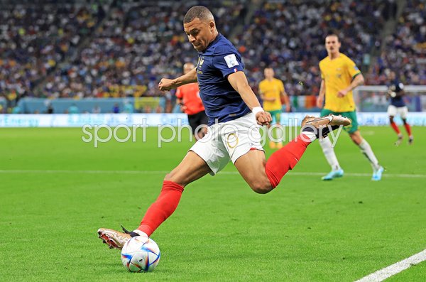 Kylian Mbappe France v Australia World Cup Qatar 2022