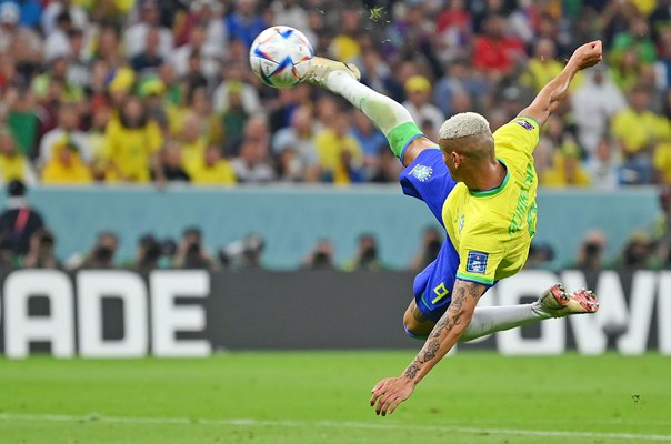 Richarlison Brazil scores v Serbia Group G World Cup Qatar 2022