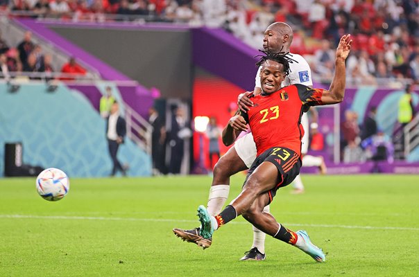 Michy Batshuayi Belgium scores v Canada Group F World Cup 2022