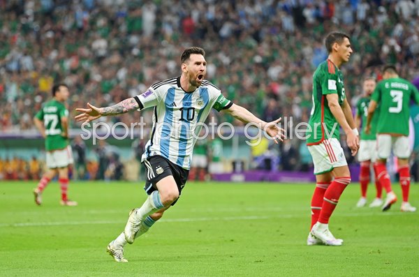 Lionel Messi Argentina scores v Mexico World Cup 2022
