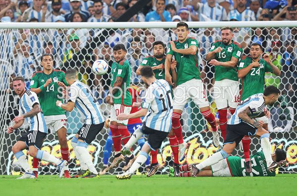 Lionel Messi Argentina Free Kick v Mexico World Cup 2022