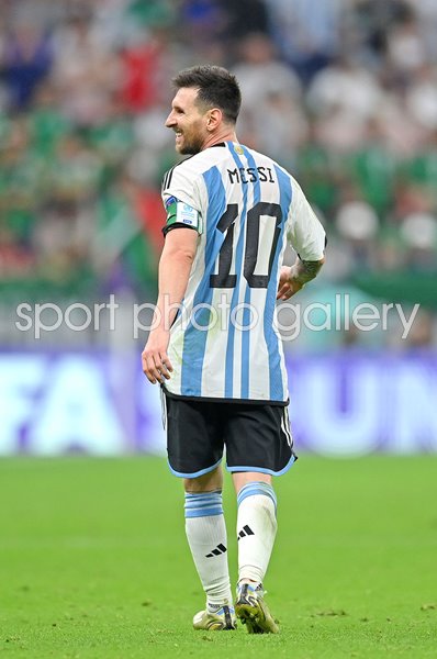 Lionel Messi Argentina #10 v Mexico Group C World Cup Qatar 2022