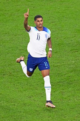 Marcus Rashford England celebrates v Wales World Cup 2022