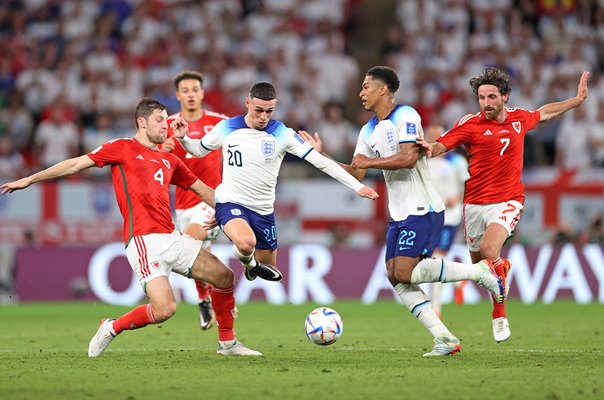 Phil Foden England v Wales Group B World Cup Qatar 2022
