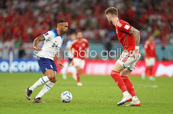 Callum Wilson England v Joe Rodon Wales World Cup Qatar 2022