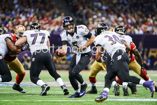 Joe Flacco Baltimore Ravens attack Super Bowl 2013