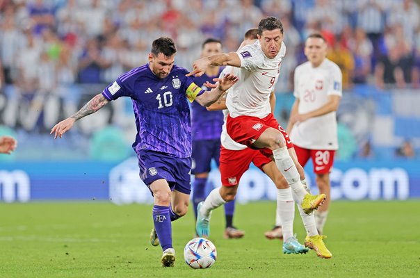 Lionel Messi Argentina v Robert Lewandowski Poland Group C World Cup 2022