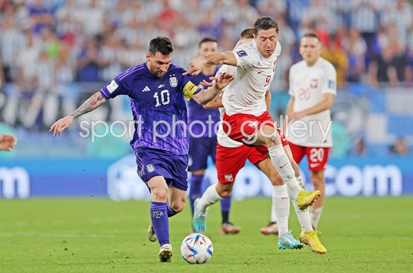 Lionel Messi Argentina v Robert Lewandowski Poland Group C World Cup 2022