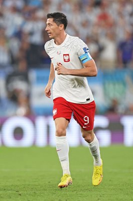 Robert Lewandowski Poland Superstar v Argentina Group C World Cup Qatar 2022