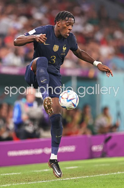 Axel Disasi France in control v Tunisia Group D World Cup Qatar 2022