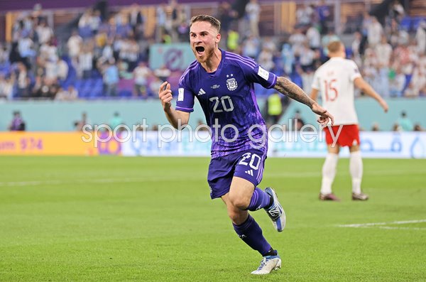 Alexis Mac Allister Argentina scores v Poland Group C World Cup Qatar 2022