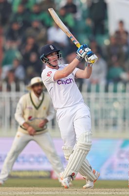 Harry Brook England batting v Pakistan Test Match Rawalpindi 2022