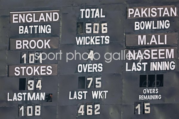 England End od Day 1 Scoreboard v Pakistan Rawalpindi Test Match 2022