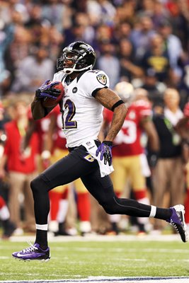 Jacoby Jones Baltimore Ravens 108 yard touchdown Super Bowl 2013