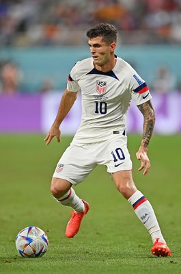 Christian Pulisic USA v Netherlands Last 16 World Cup Qatar 2022