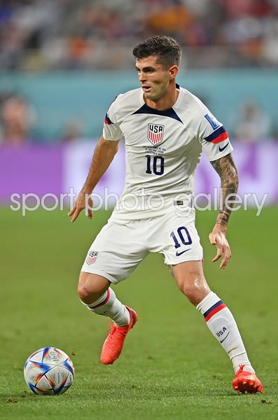 Christian Pulisic USA v Netherlands Last 16 World Cup Qatar 2022