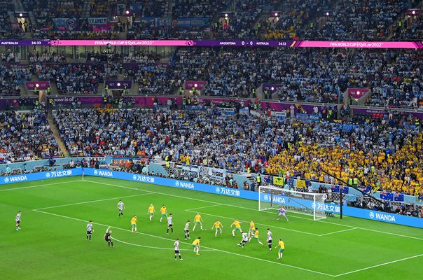 Lionel Messi Argentina scores v Australia Last 16 World Cup Qatar 2022