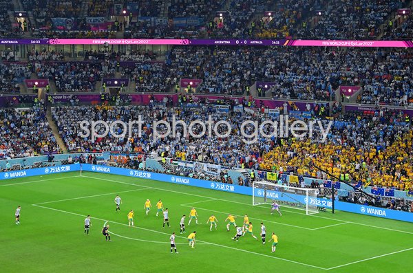 Lionel Messi Argentina scores v Australia Last 16 World Cup Qatar 2022