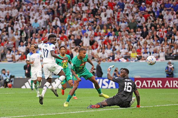 Bukayo Saka England scores v Senegal Last 16 World Cup Qatar 2022