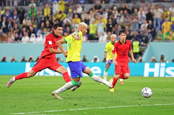 Richarlison Brazil scores v South Korea World Cup Qatar 2022