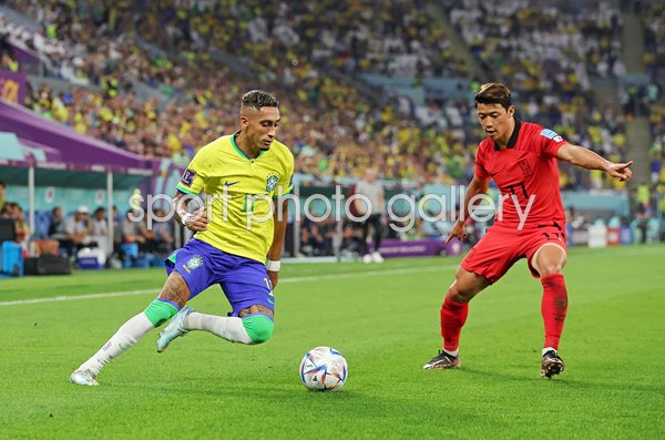 Raphinha Brazil attacks v South Korea World Cup Qatar 2022
