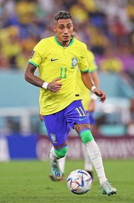 Raphinha Brazil v South Korea Last 16 World Cup Qatar 2022