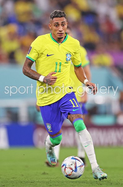 Raphinha Brazil v South Korea Last 16 World Cup Qatar 2022