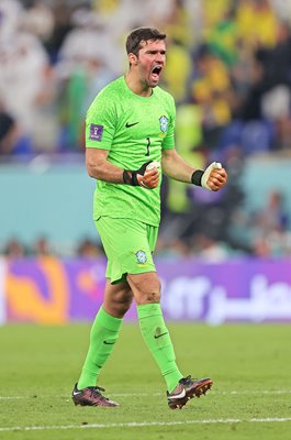 Alisson Becker Brazil v Switzerland Group G World Cup Qatar 2022