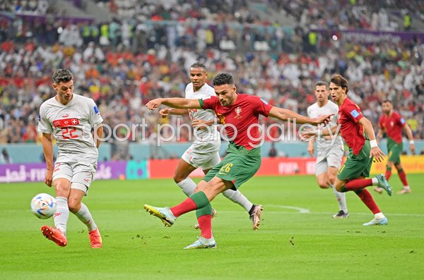 Goncalo Ramos Portugal scores v Switzerland Last 16 World Cup 2022