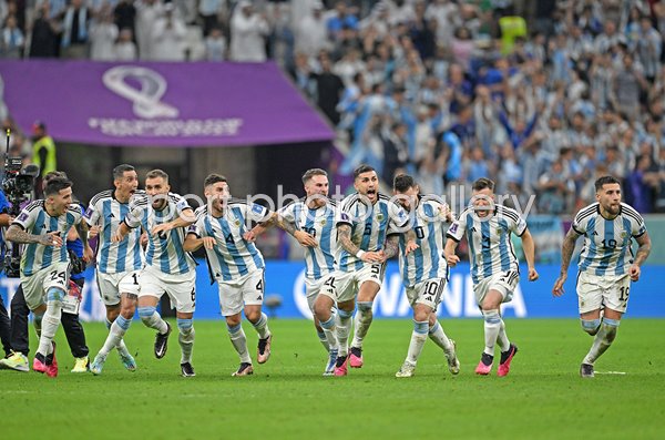 Argentina celebrate v Netherlands Quarter Final World Cup Qatar 2022